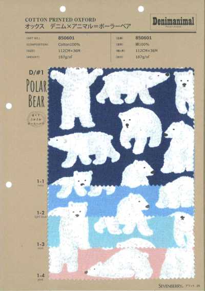 850601 Oxford Denim × Animal = Polar Bear