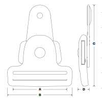 IB-KTK YKK IB-KTK Side Release Type 50mm[Buckles And Ring] YKK Sub Photo