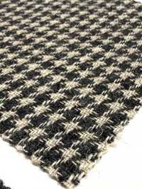 OF7258 Fluffy, Thick Count, Classic Linen Wool Houndstooth[Textile / Fabric] Oharayaseni Sub Photo