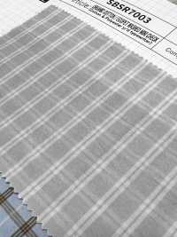 SBSR7003 ORGANIC COTTON/ECOPET WASHED MINI CHECK[Textile / Fabric] SHIBAYA Additional Images