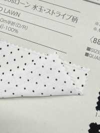 B88191Z 60 Thread Lawn, Polka Dot/stripe Pattern, Half-fold[Textile / Fabric] VANCET Sub Photo