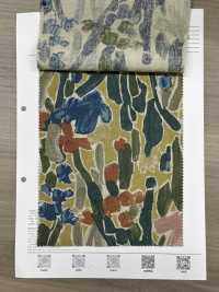 8026-1790-2 Linen Loomstate Art Botanical Print[Textile / Fabric] HOKKOH Sub Photo