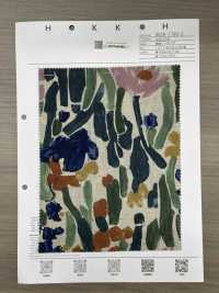 8026-1790-2 Linen Loomstate Art Botanical Print[Textile / Fabric] HOKKOH Sub Photo