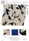KKP9144-53 Stretch Hammer Satin Single-Color Print Brush Leaf