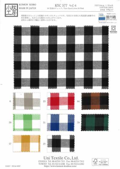 KYC577-C-4 50 Yarn Dyed Check