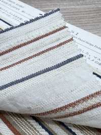 KYC667-55-1 Cotton, Rayon , Linen Dobby, Multi-stripe Pattern[Textile / Fabric] Uni Textile(Komon Studio) Sub Photo