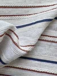 KYC667-55-1 Cotton, Rayon , Linen Dobby, Multi-stripe Pattern[Textile / Fabric] Uni Textile(Komon Studio) Sub Photo