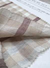 KYC921-C-1 Cotton Tencel Yarn Dyed Shirring[Textile / Fabric] Uni Textile(Komon Studio) Sub Photo