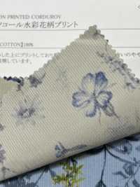 19189 Shirt Corduroy Floral Print[Textile / Fabric] SUNWELL Sub Photo