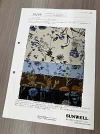 19189 Shirt Corduroy Floral Print[Textile / Fabric] SUNWELL Sub Photo