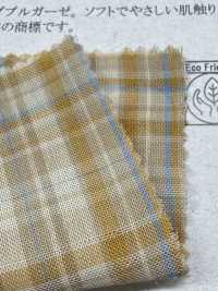 14424 60 Thread /Tencel™ Lyocell Fiber Double Gauze Madras Check[Textile / Fabric] SUNWELL Sub Photo