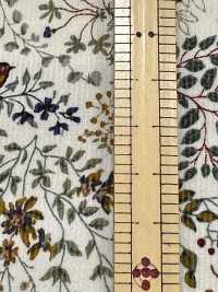 19187 Corduroy Shirt With Bird And Floral Print[Textile / Fabric] SUNWELL Sub Photo