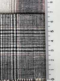 59992 C/L Netty Slub Ecru Check & Stripe[Textile / Fabric] VANCET Sub Photo