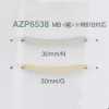 AZP6538 Brass Sew-on Metal Plate