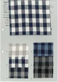 BF7754 Linen Yarn-dyed Gingham Check[Textile / Fabric] KOYAMA Sub Photo