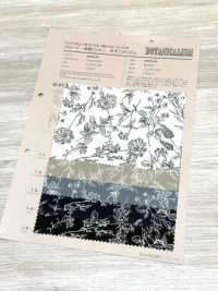 850544 Broadcloth Unbleached Cotton Botanical Rhythm Wildflower[Textile / Fabric] VANCET Sub Photo