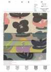 1027-700-1 Cotton Linen Canvas Geometric Flower
