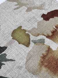 7027-720-1 100 Linen Loomstate Watercolor Large Flowers[Textile / Fabric] HOKKOH Sub Photo