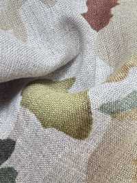 7027-720-1 100 Linen Loomstate Watercolor Large Flowers[Textile / Fabric] HOKKOH Sub Photo