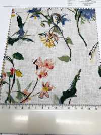 4027-790-1 Linen Loomstate Touch Floral Fabric[Textile / Fabric] HOKKOH Sub Photo
