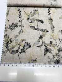 4027-790-2 Linen Loomstate With Shadow-touch Floral Pattern[Textile / Fabric] HOKKOH Sub Photo