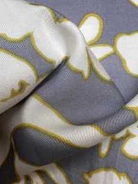 7027-810-1 CR Satin Floral Pattern With Stripes[Textile / Fabric] HOKKOH Sub Photo
