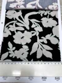 7027-810-1 CR Satin Floral Pattern With Stripes[Textile / Fabric] HOKKOH Sub Photo