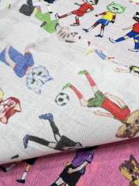 DP-7940-5 60 Lawn Inkjet Print Cat Seersucker[Textile / Fabric] HOKKOH Sub Photo