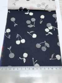 7027-616-2 60 Lawn 9088 Embroidered Cherries[Textile / Fabric] HOKKOH Additional Images