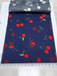 7027-616-2 60 Lawn 9088 Embroidered Cherries[Textile / Fabric] HOKKOH Additional Images