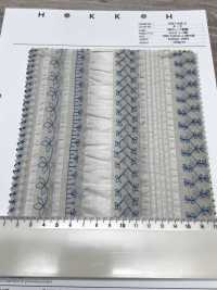 7027-635-2 80 Lawn Salt Shrink Stripe Lace[Textile / Fabric] HOKKOH Sub Photo
