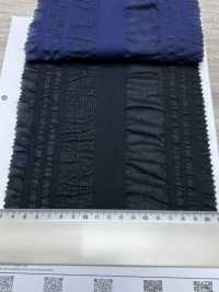 7027-636-2 80 Lawn Organza Waffle Knit Stripe[Textile / Fabric] HOKKOH Sub Photo