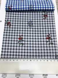 7027-640-3 80 Lawn Gingham + Flowers[Textile / Fabric] HOKKOH Sub Photo