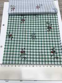 7027-640-3 80 Lawn Gingham + Flowers[Textile / Fabric] HOKKOH Sub Photo