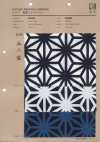 850609 Lawn Indigo Collection Hemp Leaf Pattern