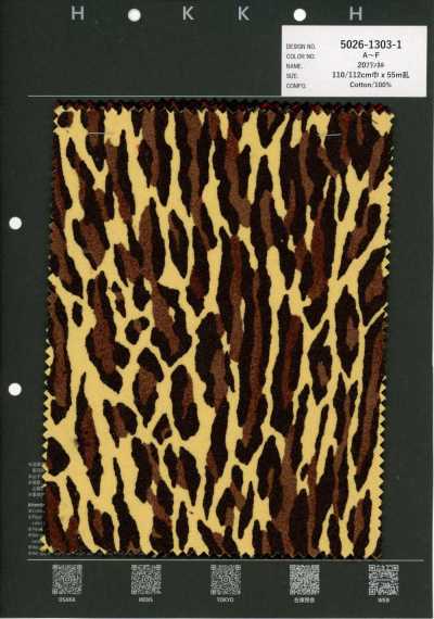 5026-1303-1 Cotton Animal 20 Flannel