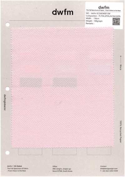 DWFM-SCGAEW0013W Stretch Pique