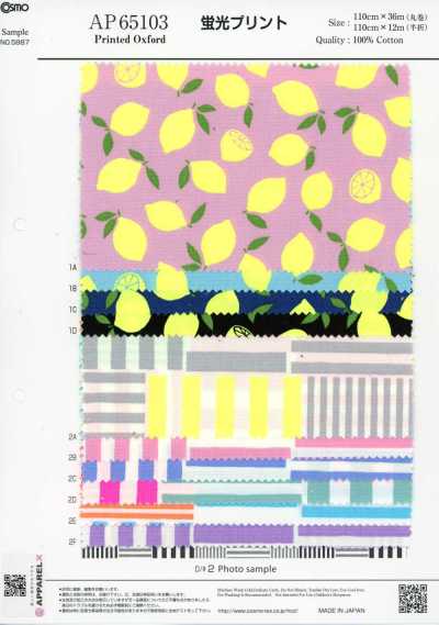 AP65103 Fluorescent Print Oxford (Roll)