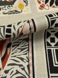 NN2336 RETONO Un/nö African Panel Print Loomstate (Roll)[Textile / Fabric] COSMO TEXTILE Additional Images