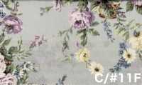 RU2530 RURU BOUQUET Rose Wreath Print Loomstate (Roll)[Textile / Fabric] COSMO TEXTILE Additional Images