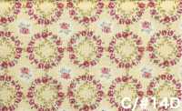 RU2530 RURU BOUQUET Rose Wreath Print Loomstate (Roll)[Textile / Fabric] COSMO TEXTILE Additional Images