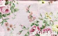 RU2530 RURU BOUQUET Rose Wreath Print Loomstate (Roll)[Textile / Fabric] COSMO TEXTILE Additional Images