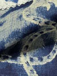 5-IDG-HDPT5 Linen ID Discharge Hand Screen Print[Textile / Fabric] HOKKOH Additional Images