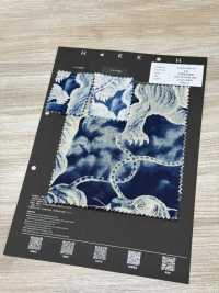 5-IDG-HDPT5 Linen ID Discharge Hand Screen Print[Textile / Fabric] HOKKOH Additional Images