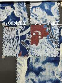 5-IDG-HDPT5 Linen ID Discharge Hand Screen Print[Textile / Fabric] HOKKOH Additional Images