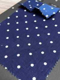 CF-IDGPT3 Cotton Linen Indigo Discharge[Textile / Fabric] HOKKOH Additional Images