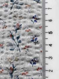 5026-1375-1 80 Lawn Miracle Wave Small Flower Stripe[Textile / Fabric] HOKKOH Additional Images