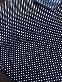 5-WABASH-DRL Indigo Discharge Print Polka Dot/Bandana/Spotted Check/Flying Diamond[Textile / Fabric] HOKKOH Additional Images