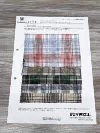 35538 21 Single - Ply Cotton Twill Shaky Tartan Check[Textile / Fabric] SUNWELL Additional Images