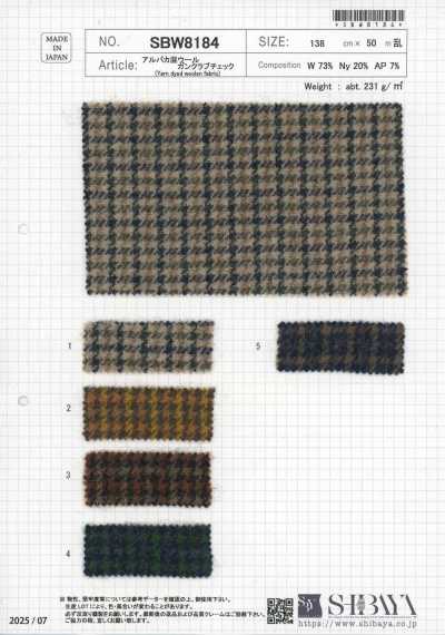 Alpaca-Blend Wool Gun Club Check